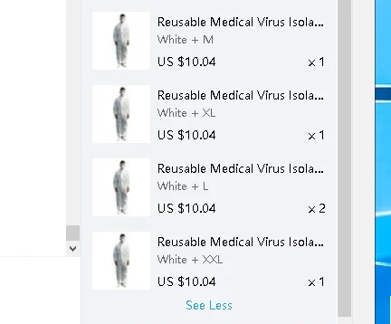 

Reusable Isolation Clothing Hazmat Anti-Virus Protective Clothing Safety Disposable Washable Coverall