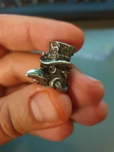 DIY Knife Pendant Beads Skull-Paracord-Beads Crow EDC Brass Vintage-Color Outdoor-Tools