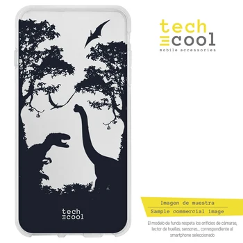 

FunnyTech®Silicone Case for Sony Xperia L3 L Design movie Jurassic World dinosaurs transparent