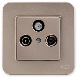 

PnpnElectrıc Gns Radius Metallic Beige Terminated Satellite Socket (Alcad-Sell-TV) TV-Alcad-SELL Socket Ending