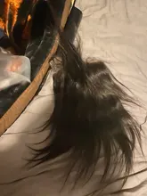 Queenlike-extensiones de pelo brasileñas con cierre de encaje, pelo Natural Remy liso con cierre de encaje suizo grande, Tamaño 7x7