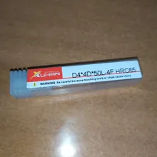Fresadora de carburo de aleación de tungsteno, herramientas de corte CNC, 4 flautas HRC65