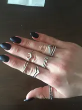 Anillo bohemio geométrico para mujer, conjunto de anillos de dedo para mujer, anillos de serpiente, joyería para niña, accesorios para mujer, regalo