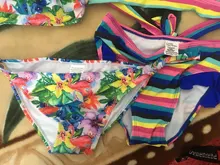 Bañador estampado para niñas de 2 a 16 años, conjunto de bikini para niños, con volantes, para la playa