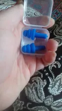 Tapones de silicona de espuma suave para los oídos, protección auditiva con aislamiento acústico, para dormir, con caja de almacenamiento, gran oferta