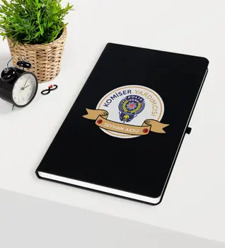 

Personalized Commissioner Vice Themed Black Notebook-1