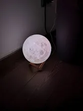 Moon-Lamp Globe Night-Light Bedroom 3d-Print Home-Decor Children Gift Creative Galaxy
