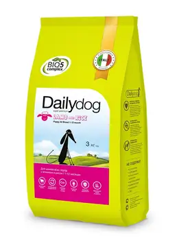 

Dailydog puppy all breed lamb and rice for puppies lamb/Rice-3 kg x 1 pc