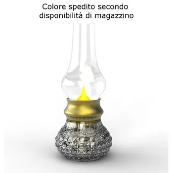 

Table Lamp LED puff faux lamp shade decor candle para light flame