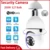 200W E27 Bulb Surveillance Camera Night Vision Full Color Automatic Human Tracking 4x Digital Zoom Video Indoor Security Monitor 1