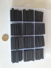 Tube Cables Sheathed Shrink-Tubing Electronic-Diy-Kit Polyolefin Black Insulated 2:1