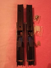 Soporte de ángulo de plegado triangular negro de 8-20 pulgadas, montaje en pared ajustable, estante de rodamiento duradero, Banco de Mesa para el hogar, bricolaje, 2 uds.