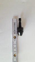 Adaptador de vástago hexagonal de broca sin llave de cambio rápido, 1 unidad, 6,35mm