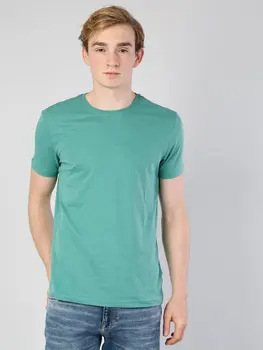 

Colins Men Dark Green Heather Short SleeveTshirt