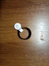 Anillo de acero inoxidable negro para hombre y mujer, joyería con abalorio, 2017