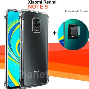 

Premium case shockproof with corners reinforced compatible with XIAOMI REDMI NOTE 9 shell shock + PROTECTOR lens CAMARA