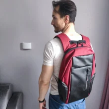 CEAVNI-Mochila impermeable con carga USB para hombre, bolsa de negocios informal Oxford para ordenador portátil de 15,6 pulgadas