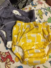 Pañales de 6 capas de entrepierna para bebé, pantalones de entrenamiento reutilizables, pañal de tela lavable, braguitas de algodón a prueba de agua, ropa interior de baño