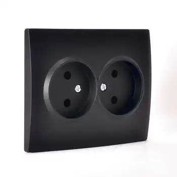 

Socket 2nd CN Karina 16A IP20 without ground. Thermoplast black. Velvet Lezard supplier