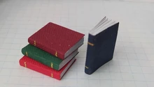 4 unidades/juego de Mini Libros en miniatura para casa de muñecas, accesorios para muebles, 1/12