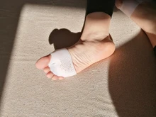 1 par de silicona del dedo del pie Corrector de juanete separadores para pies Corrector alisador para los dedos de los pies Haluksy callos Pad Corrector de Hallux Valgus