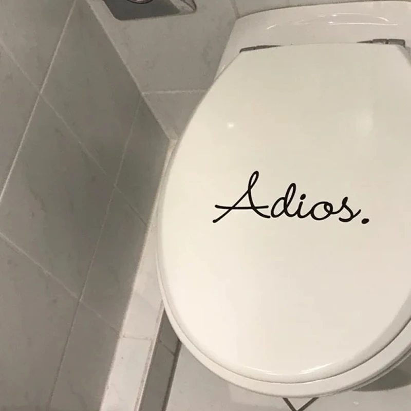 Spanish Version Funny Bathroom Toilet Stickers Banos Sign Vinyl Decal Sticker for Spanish Toilet Door Decor vinyl stickers,toilet stickers,toilet wall stickers,toilet seat stickers
