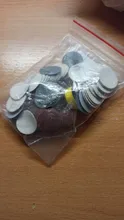 Discos de lijado de 1 pulgada + almohadilla de lijado de bucle, 1 pulgada + 1/8 pulgadas, conjunto mixto de lija, 100 Uds.