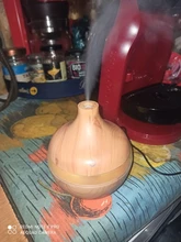 Oil-Diffuser Humidifier Usb Essential-Aroma Wood-Grain Ultrasonic Mist-Maker Led-Light