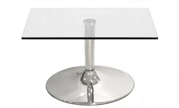 

Table BERNIE NEW, low, chrome plated, Crystal 50X50 cms