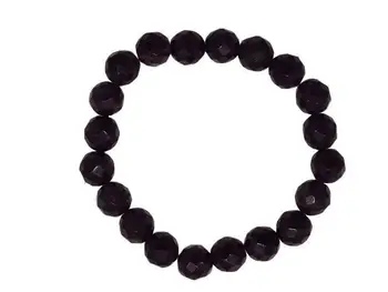 

Elastic bracelet with 20 Faceted amethyst stones balls