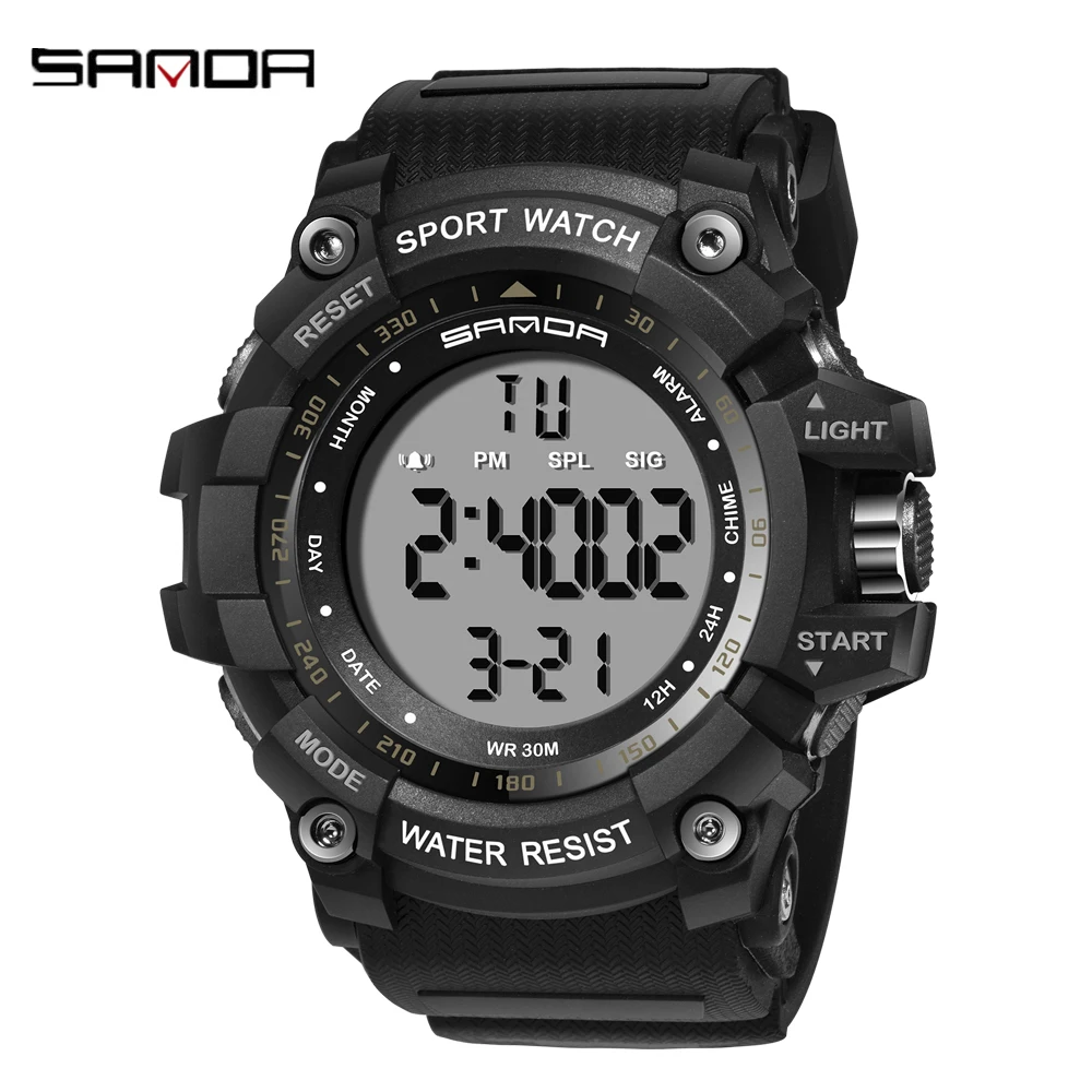 

SANDA Luxury Men Watch Fashion Watches Multi-Function Digital Waterproof Electronic Watches Men Personality Outdoor Sport Watch