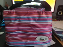 Aosbos nueva moda bolsa almuerzo térmica portátil hecho de lona termicas neveras camping para hombres fiambreras termicas ser comida más fresca porta de comida alimentos picnic para los niños