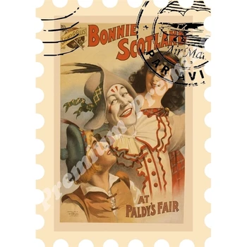 

Scotland souvenir magnet vintage tourist poster