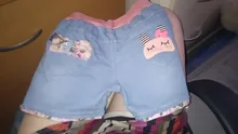Las niñas Denim Pantalones cortos de los adolescentes de encaje de verano Pantalones cortos para niños ropa de playa de los niños pantalones cortos para niñas adolescentes.