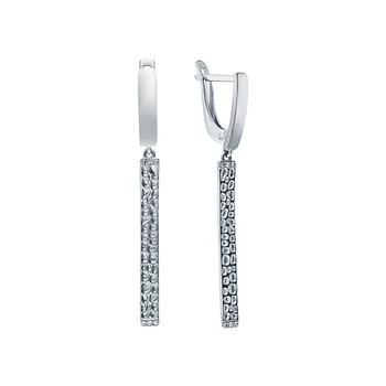 

Silver earrings with cubic zirconia sunlight sample 925