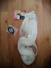 Extensión de cabello de cola de caballo, peluca recta rizada, sintético largo envolvente, cola de poni falsa, rubia, Afro