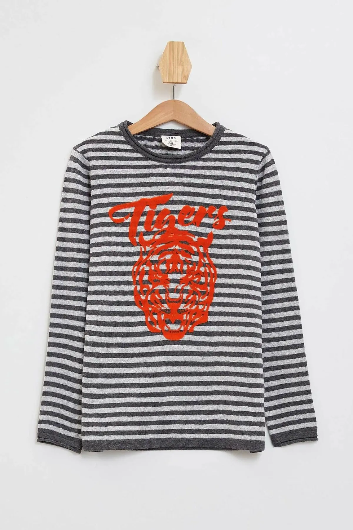 

DeFacto Autumn Boy O-neck Long Sleeve Knitted Sweaters Kids Casual Striped Letter Print Pullovers Boys Sweaters - L0507A619AU