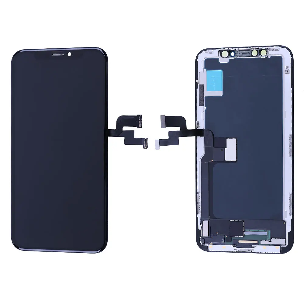 For Ip X OLED OLED экран для iPhone X XR XS MAX lcd емкостный сенсорный экран Супер retina OLED дисплей дигитайзер сборка Замена Черный - Цвет: For Ip X OLED