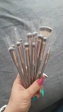 Anmor-Juego de brochas de maquillaje, para base de sombra de ojos, colorete en polvo, delineador de ojos, pestañas, labios, herramienta cosmética, 4-16 Uds.