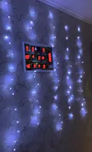 LED Garland Curtains Usb-Power-Fairy-Lights Christmas-Decoration Living-Control Remote