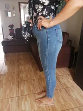 Pantalones para mujeres 2021 mujeres de cintura alta Jeans térmicos de lana forrado pantalones Denim elástico Pantalones Ropa de Mujer