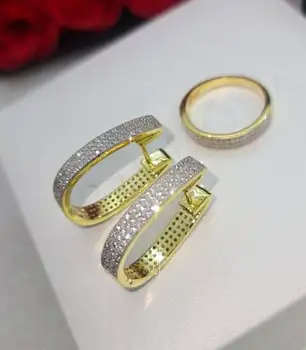 

Set silver Italian 925 plating rhodium plated with zircons