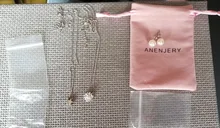 Collares de cuentas anenjary simples de Plata de Ley 925 con suerte para mujer, gargantilla de cadena corta, collares S-N554