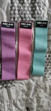 MKAS-Bandas de resistencia largas para Fitness, conjunto de tela de entrenamiento para ejercicio, bandas elásticas para glúteos, asistencia para mujer, 3 piezas
