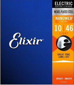 

12052 nanoweb string kit for electric guitar, light, 10-46, Elixir