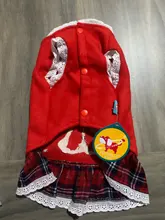 Costume Dog Shirt Dress Christmas Cat-Coat Couple for Small Cats Terrier Ropa Para Perro