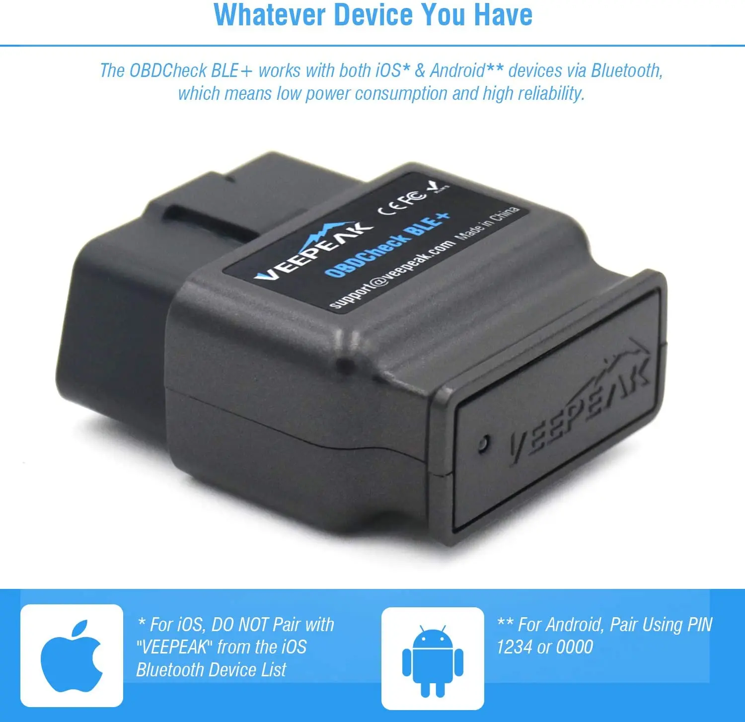 美品 Veepeak OBDCheck BLE+ アダプタ コーディング 診断機 61+rjKd0zqL._UF350,350_QL80_.jpg