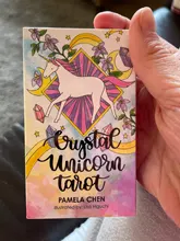 Cartas de Tarot de unicornio de cristal, guía, adivinación, Destino, Juego de mesa, 78 cartas/juegos