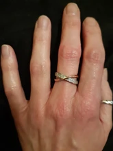 Huitan-Anillos finos minimalistas para mujer, sortija de boda brillante de circón cúbico, alta calidad, versátil, 2020