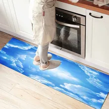 Else голубое небо облака блеск солнце 3d принт нескользящие микрофибры Кухня Счетчик современный декоративный моющийся коврик